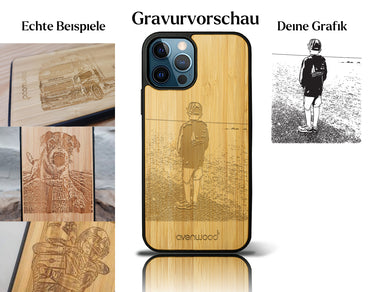INDIVIDUELL iPhone 12 Pro Bambus-Kunststoff